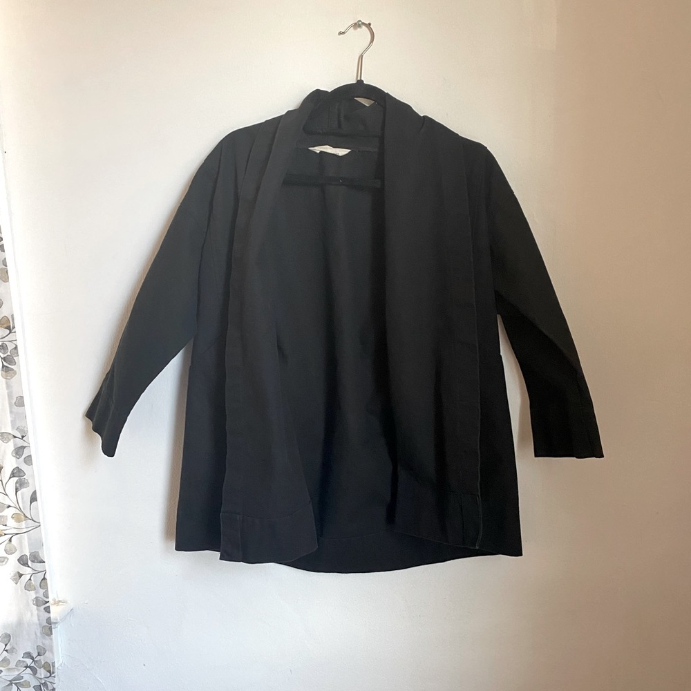 Elizabeth Suzann Clyde Jacket in Black Cotton Canvas - XS